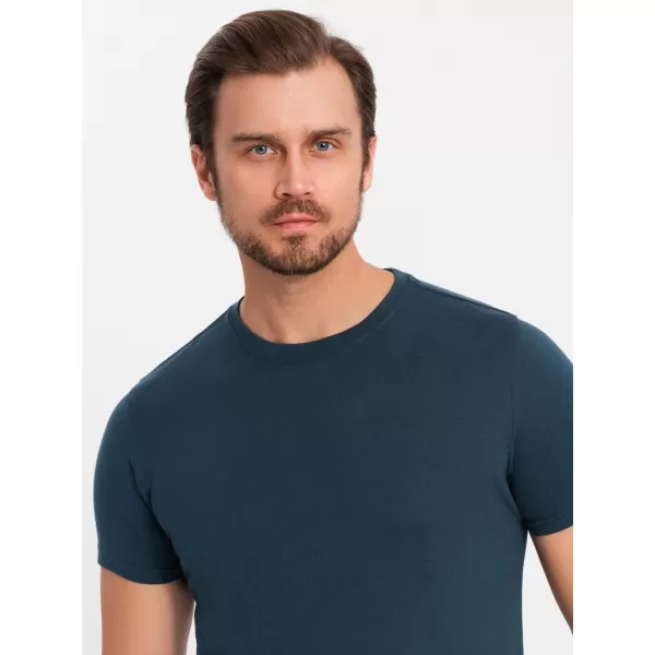  Pánská košile OMBRE OM-TSBS-0232 3X NAVY BLUE 