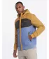Pánská bunda OMBRE C447 BLUE/DARK GREY/MUSTARD