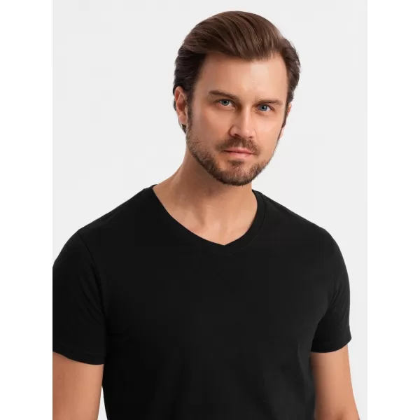  Pánské triko OMBRE OM-TSBS-0233 3X BLACK 