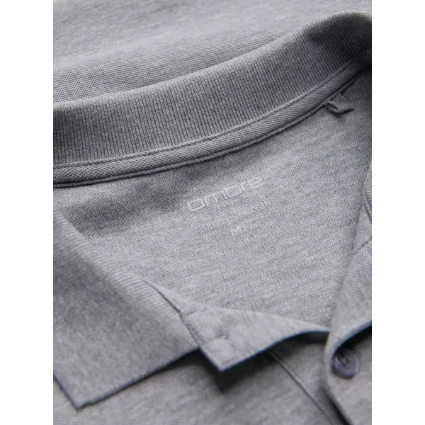  Pánské triko OMBRE OM-POBL-0114 GREY MELANGE 