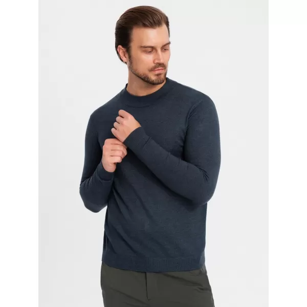  Pánský svetr OMBRE OM-SWTN-0125 NAVY BLUE 