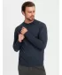 Pánský svetr OMBRE OM-SWTN-0125 NAVY BLUE