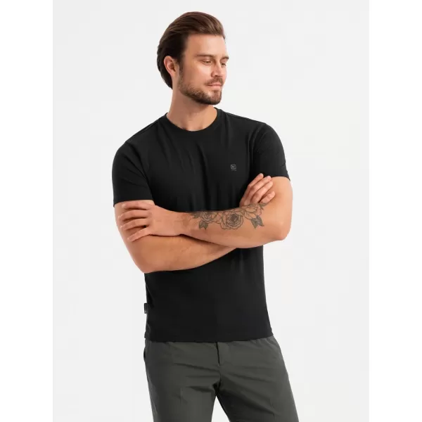  Pánské triko OMBRE OM-TSCT-0220 BLACK 