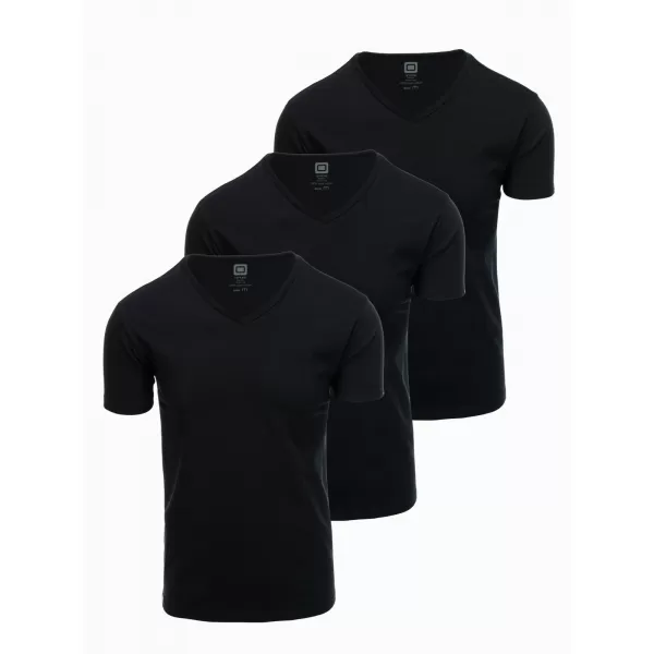  Pánské triko OMBRE OM-TSBS-0233 3X BLACK 