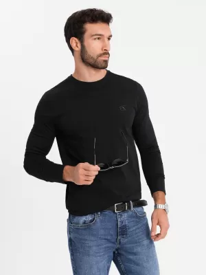 Pánské triko OMBRE OM-LSBC-0124 BLACK