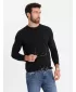 Pánské triko OMBRE OM-LSBC-0124 BLACK