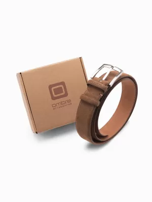 Pánský pásek OMBRE OU-ACBE-0112 BROWN