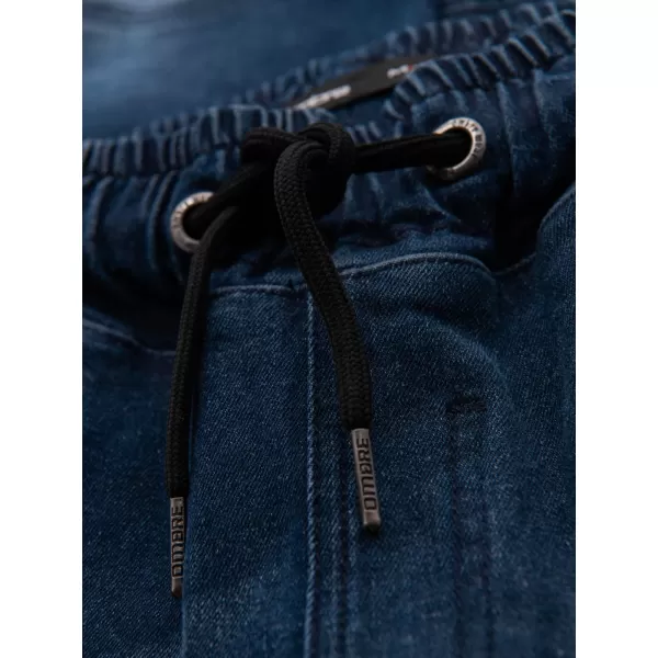 Pánské kalhoty OMBRE OM-PADJ-0243 DARK BLUE 