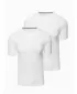 Pánské triko OMBRE OM-TSBS-0232 WHITE/WHITE