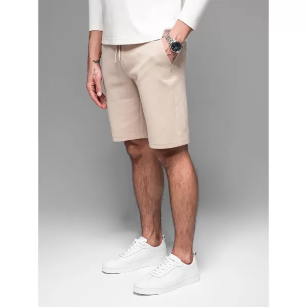  Pánské kraťasy OMBRE OM-SRCS-0168 BEIGE 