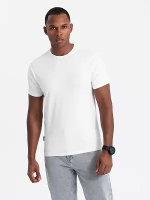 Pánské triko OMBRE OM-TSBS-0232 WHITE/NAVY/BLACK