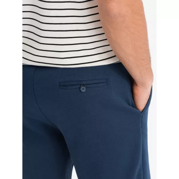  Pánské kraťasy OMBRE OM-SRCS-0166 NAVY BLUE 