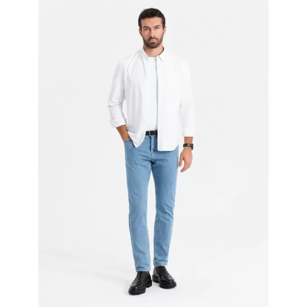  Pánské džíny OMBRE OM-PADP-0216 LIGHT BLUE 