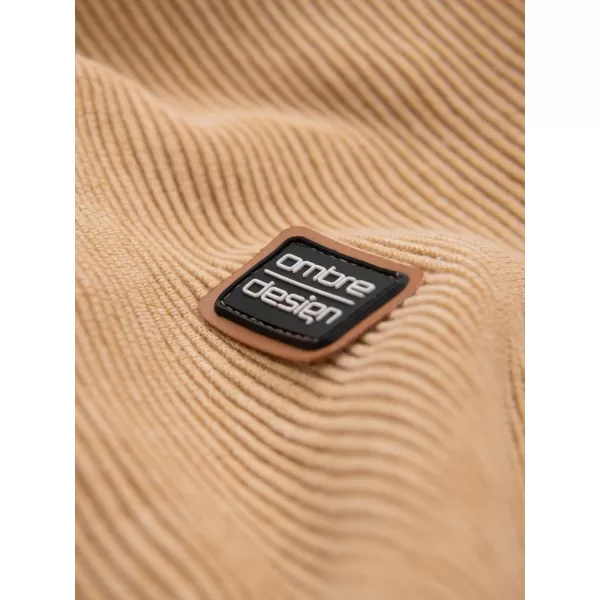  Pánský svetr OMBRE OM-SWSW-0121 BROWN 