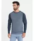 Pánský svetr OMBRE OM-SWSW-0121 NAVY BLUE