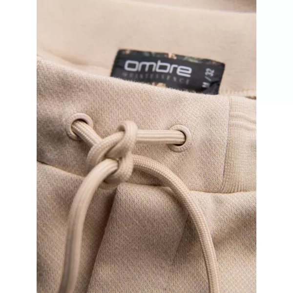 Pánské kraťasy OMBRE OM-SRCS-0168 BEIGE 