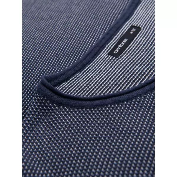  Pánský svetr OMBRE OM-SWSW-0118 NAVY BLUE 