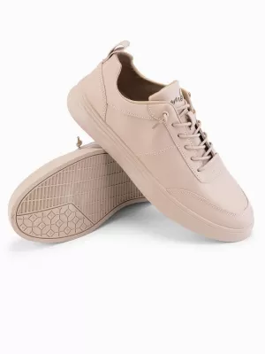 Pánské boty OMBRE OM-FOCS-0151 BEIGE