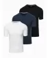 Pánské triko OMBRE OM-TSBS-0232 WHITE/NAVY/BLACK