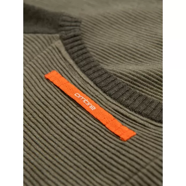  Pánský svetr OMBRE OM-SWSW-0121 OLIVE 