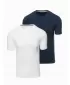 Pánské triko OMBRE OM-TSBS-0232 WHITE/NAVY