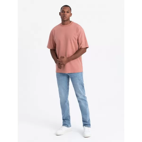  Pánské triko OMBRE OM-TSBC-0234 PINK 