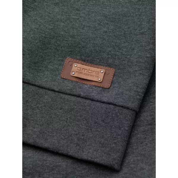  Pánská mikina OMBRE OM-SSZP-0186 GRAPHITE MELANGE 
