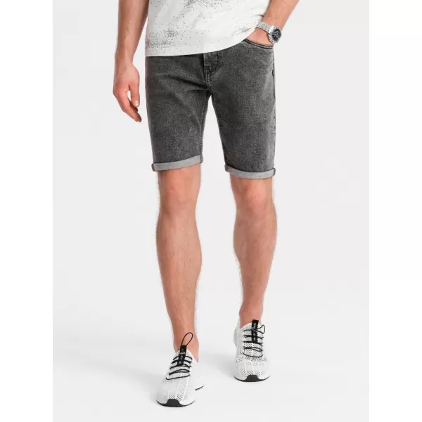  Pánské kraťasy OMBRE OM-SRDS-0134 GRAY 
