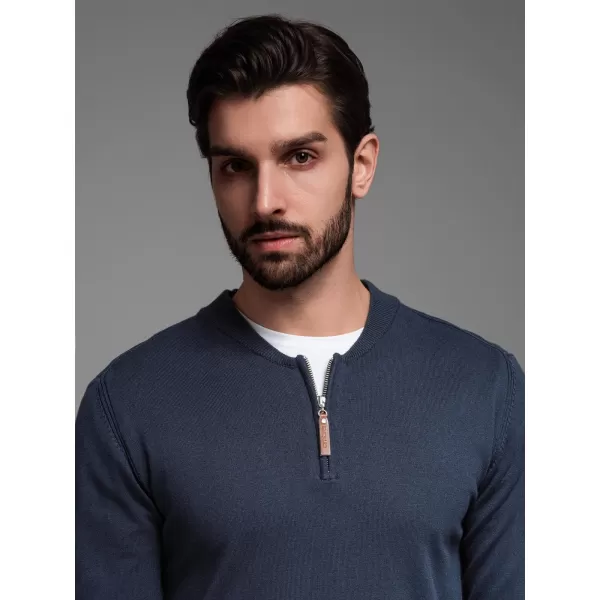  Pánský svetr OMBRE OM-SWZS-0124 NAVY BLUE 