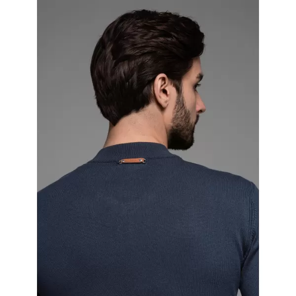  Pánský svetr OMBRE OM-SWZS-0124 NAVY BLUE 