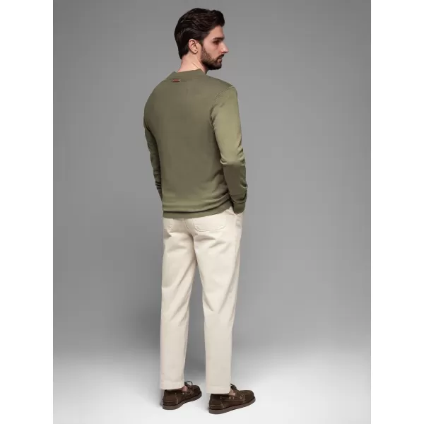  Pánský svetr OMBRE OM-SWZS-0124 OLIVE 