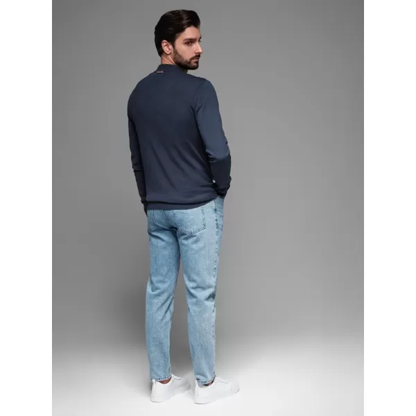  Pánský svetr OMBRE OM-SWZS-0124 NAVY BLUE 