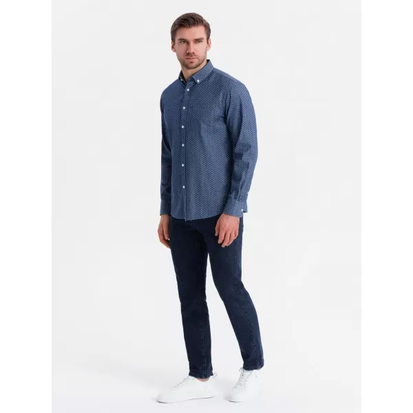 Pánská košile OMBRE OM-SHDS-0179 BLUE 
