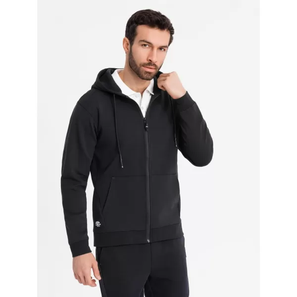 Pánská mikina OMBRE OM-SSZP-0213 BLACK 
