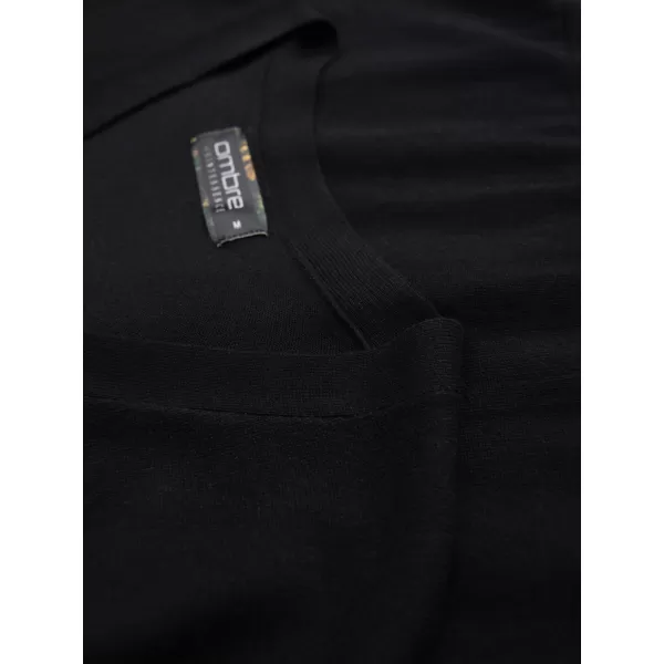  Pánský cardigan OMBRE OM-SWCD-0126 BLACK 