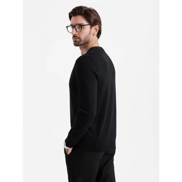  Pánský cardigan OMBRE OM-SWCD-0126 BLACK 
