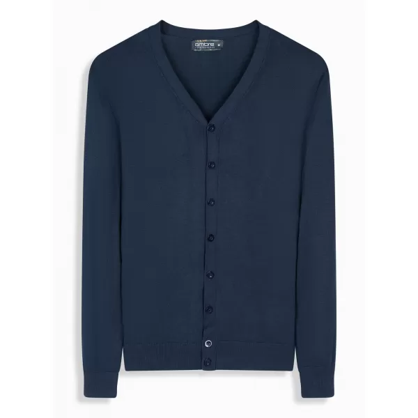  Pánský cardigan OMBRE OM-SWCD-0126 NAVY BLUE 