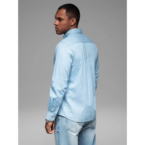  Pánská košile OMBRE OM-SHDS-0179 LIGHT BLUE 