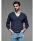 Pánský cardigan OMBRE OM-SWCD-0126 NAVY BLUE