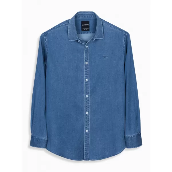  Pánská košile OMBRE OM-SHDS-0180 BLUE 