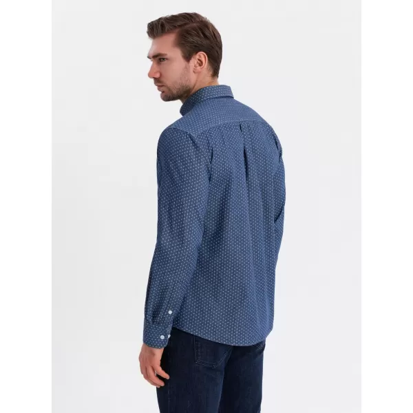  Pánská košile OMBRE OM-SHDS-0179 BLUE 