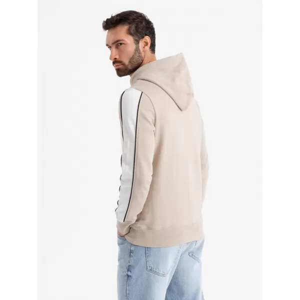  Pánská mikina OMBRE OM-SSNZ-0225 BEIGE 