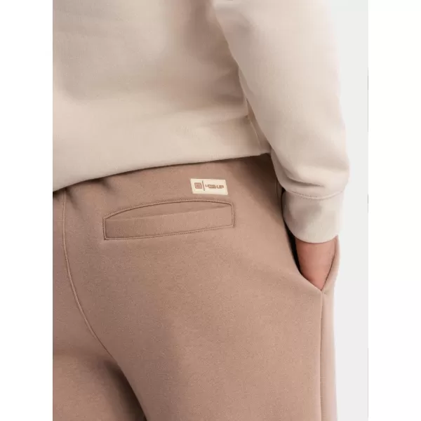 Pánské tepláky OMBRE OU-PSBC-0100 BROWN 