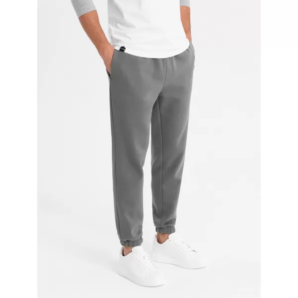  Pánské tepláky OMBRE OU-PSBC-0100 GREY 