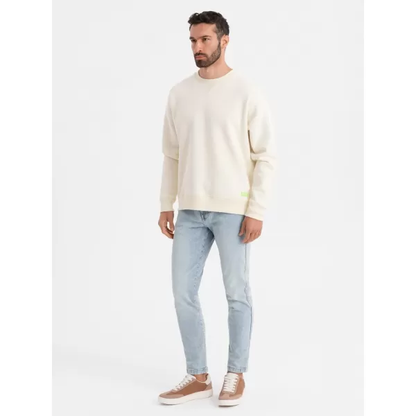  Pánská mikina OMBRE OU-SNBC-0104 CREAM 