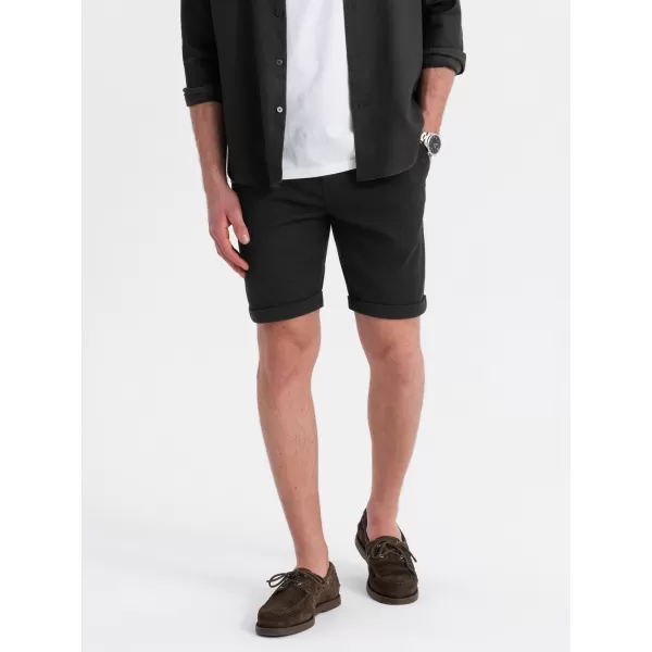  Pánské kraťasy OMBRE OM-SRCS-0170 BLACK 