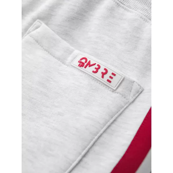  Pánské kraťasy OMBRE OM-SRSK-0156 GREY MELANGE 
