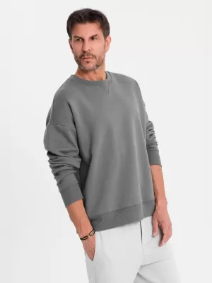 Pánská mikina OMBRE OU-SNBC-0104 GREY