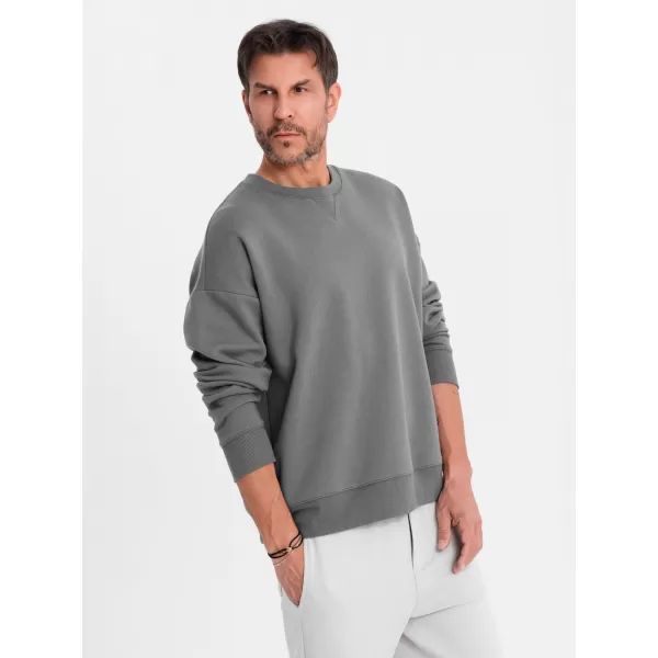 Pánská mikina OMBRE OU-SNBC-0104 GREY 