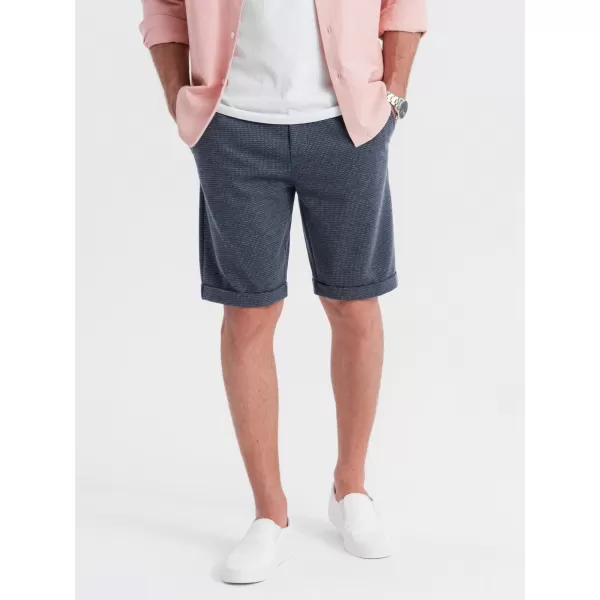  Pánské kraťasy OMBRE OM-SRCS-0177 NAVY BLUE 